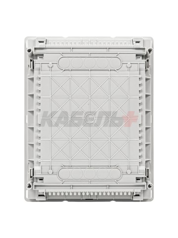 U24FPW IT PL, Щит встраиваемый мультимедийный, 2 ряда, белая дверца, IP30