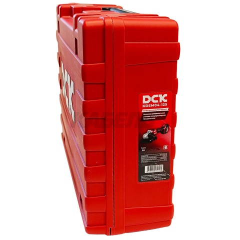 Угловая шлифмашина аккумуляторная KDSM04-125 (18V / 2*5.0Ah / 125 мм / регул.оборотов / Кейс), DCK