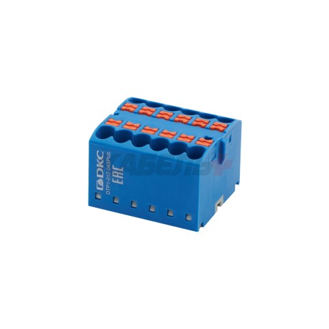Блок распределительный, зажим push-in, 12 точек подключения 2,5 кв.мм, синий DKC