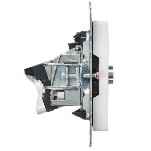 BRITE Розетка двойная TV+RJ45 кат.5E РТВ/РК12-БрАБ арктический белый IEK