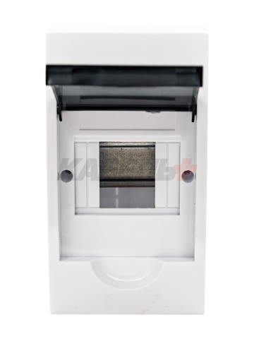Корпус пластиковый ЩРН-П-4 черн. прозр. дверь IP41 GENERICA