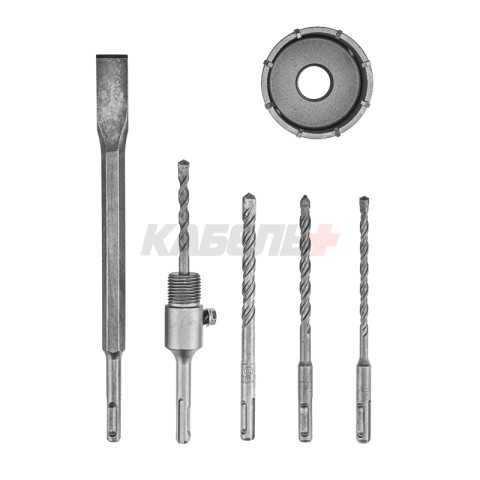 Набор для установки подрозетников SDS PLUS, 5 предметов KRANZ