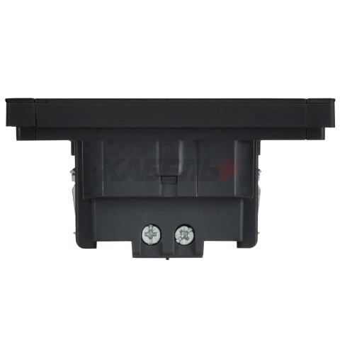 FORTE&PIANO Выключатель 1-клавишный перекрестный 10А FP112M металл черный IEK