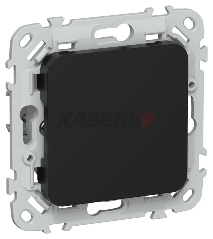 FLITE Заглушка с суппортом ЗГ-ФлЧ черный IEK