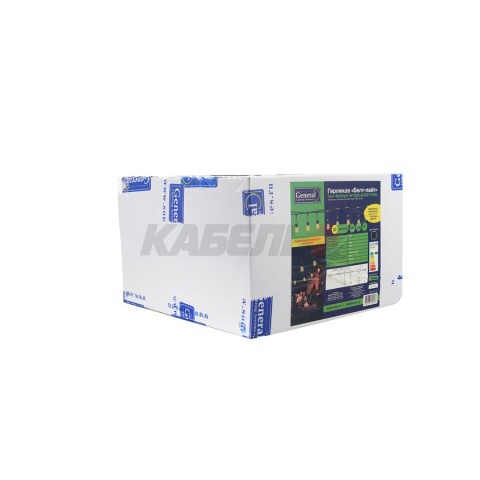 Гирлянда "Белт-лайт" Gen-Beltlight-W-10M-20E27-IP65 Black (Шаг 50см/8A/2*0,5mm2+3m шнур)
