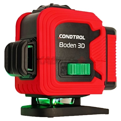 Нивелир лазерный Boden 3D (Зеленый / 30/60 м / 3 луча / +- 0,3 мм/м / Сумка), CONDTROL