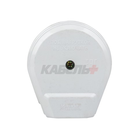 Разъем РШ-ВШ 32А 250В 2P+PE (СУ) пластиковый бел. EKF PROxima