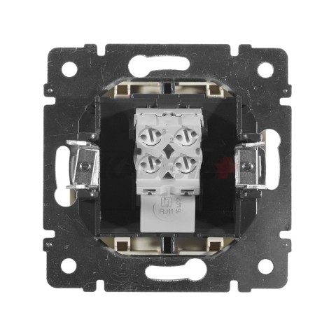 VALENA Розетка телефонная RJ11 слоновая кость