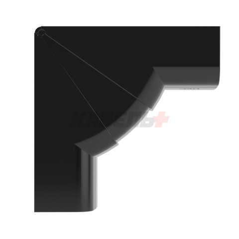 Угол внутренний 90х50 мм, изменяемый черный DKC