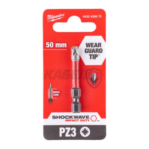 Насадка Milwaukee SHOCKWAVE PZ3 50 мм (1 шт) 4932430870