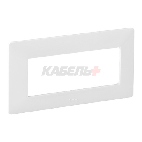 Valena Life - Рамка 5 модулей без перегородок, белая