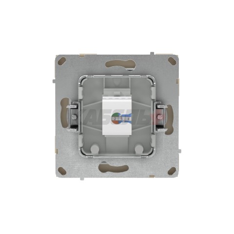 Компьютерная розетка RJ-45 без шторки, кат.6А одинарная,KANT, ванильный марципан DKC