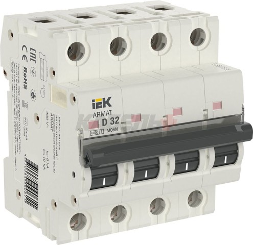 ARMAT Автоматический выключатель M06N 4P D 32А IEK