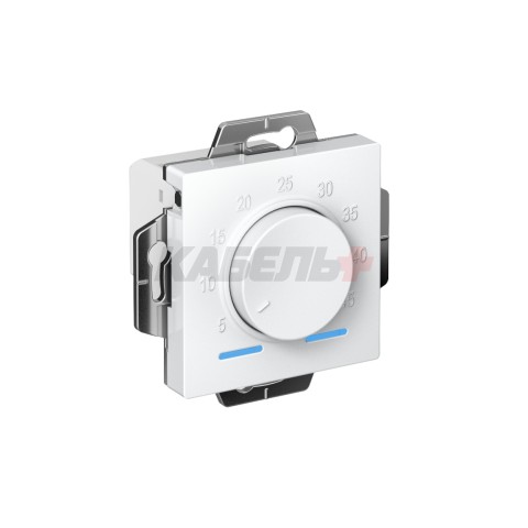 ATLASDESIGN ТЕРМОСТАТ электронный для теплого пола с датчиком, 10A, механизм, БЕЛЫЙ