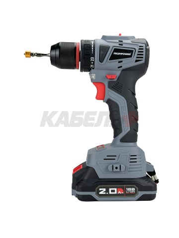 Аккумуляторный шуруповерт бесщеточный T0056 ProfiPower MKBL-20B (Li-ion-2шт, 20В-2.0Ач, З/У, 0,8-10мм, кейс)