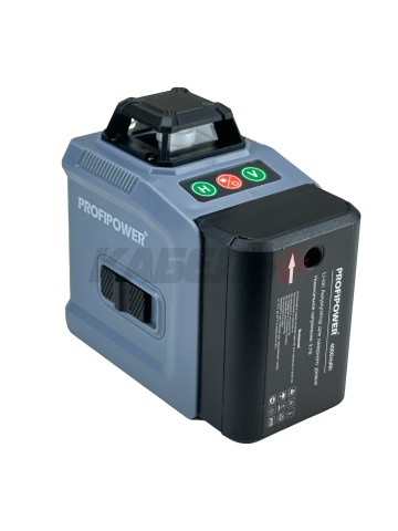 Лазерный нивелир E0214 ProfiPower NL-12G (12 лучей, лазер - зеленый, Li-ion - 1шт, пульт ДУ, переходник, З/У, сумка-чехол)