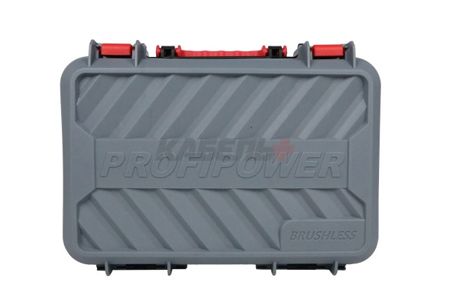 Аккумуляторная бесщеточная E0080 УШМ PROFIPOWER MKDGA-20V (20В, Li-ion-2шт, 4Ач, 125 мм, 0-9000 об/мин, З/У, кейс)