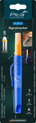 Маркер гелевый белый Pica GEL Signalmarker в блистере