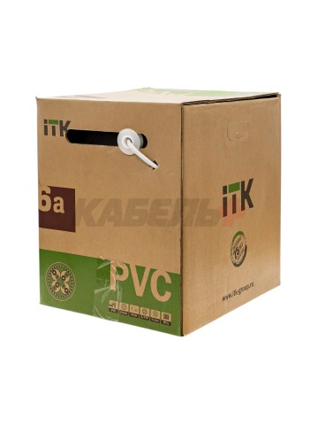 ITK Витая пара S/FTP кат.6A 4х2х23AWG solid PVC серый (305м)