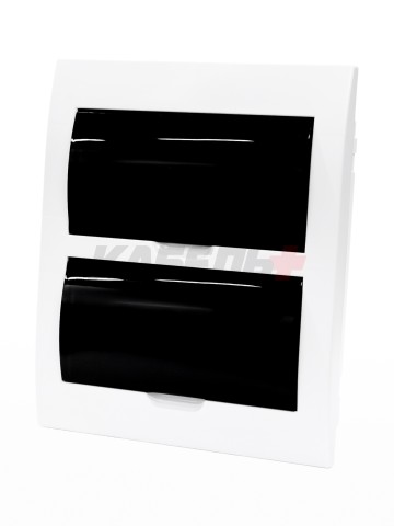 Корпус пластиковый ЩРВ-П-24 черн. прозр. дверь IP41 GENERICA