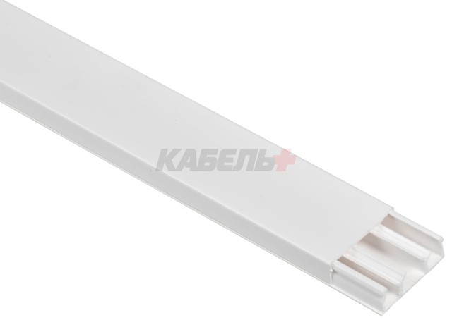 DLPlus Кабель-канал плинтусный 75х20мм трехсекционный белый