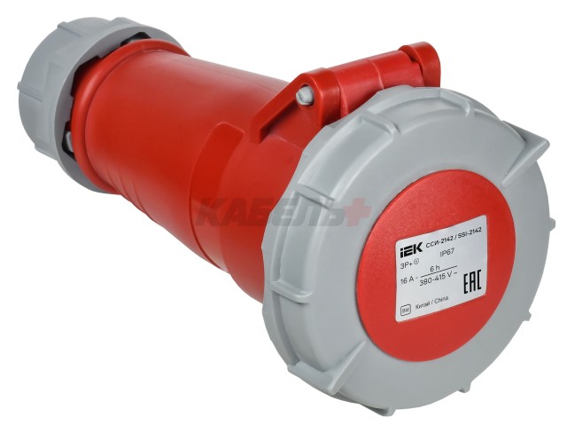 Розетка переносная ССИ-214 3Р+РЕ 16А 380-415В IP44 IEK