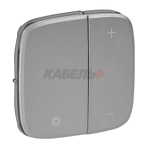 Valena Allure - Лицевая панель для кнопочного светорегулятора, алюминий