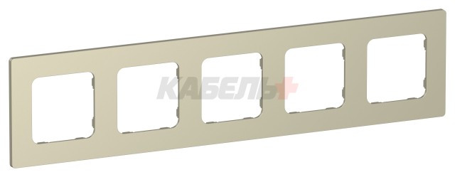 FLITE Рамка 5-местная РУ-5-К-ФлШ шампань IEK