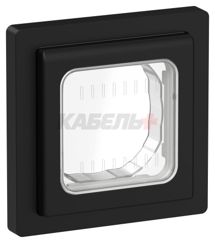 FLITE Рамка 1-местная IP55 Рпро-1-55-ФлЧ черный IEK
