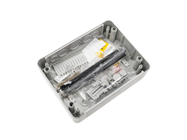 TEKFOR Корпус пластиковый КМПн-12 IP65 черная прозрачная дверь IEK