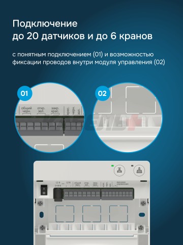 Комплект защиты от протечки Welrok Base нерж. DN20 (3/4")
