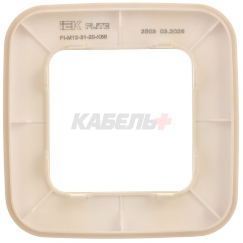 FLITE Рамка 1-местная РУ-1-А-ФлСл сливочный IEK