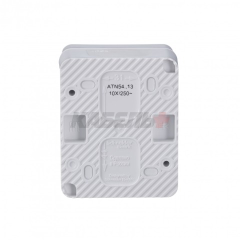 ATLASDESIGN PROFI IP54 О/У 1-клавишный ВЫКЛЮЧАТЕЛЬ с подсветкой, сх.1а, 10АХ, БЕЛЫЙ