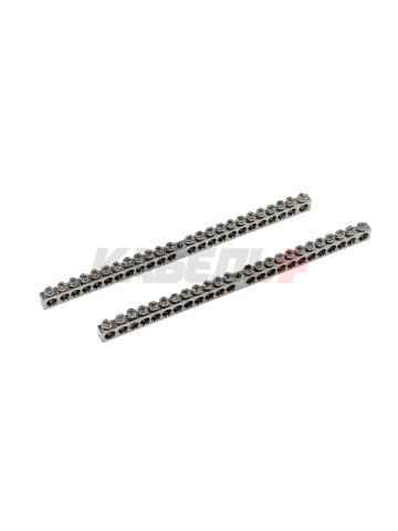 Шина "N" нулевая 6х9мм 24/1 (24 группы/крепеж по центру) никелированная TDM