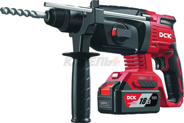 Перфоратор аккумуляторный бесщеточный DCK KDZC04-24, 18В. 2,7 Дж, 2*5А/ч