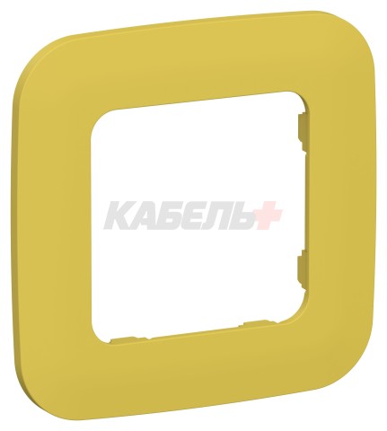 FLITE Рамка 1-местная РУ-1-А-ФлЖК желтый карри IEK