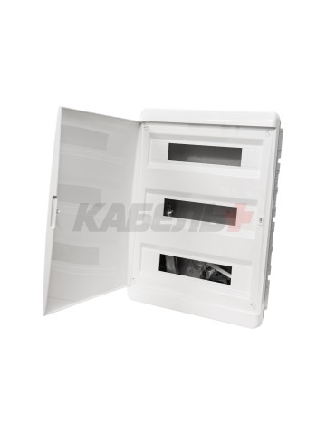 TEKFOR Корпус пластиковый ЩРВ-П-54 IP41 белая дверь IEK