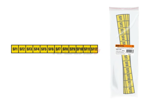Таблица символов "SF1 - SF12" (12шт) TDM