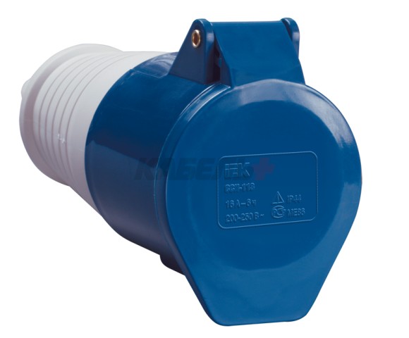 Розетка переносная ССИ-213 2P+PE 16А 200-250В IP44 IEK