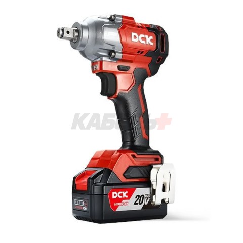 Гайковерт аккум ударный бесщеточный DCK KDPB488, 18В, 1/2 ", 2*5А/ч 488нм