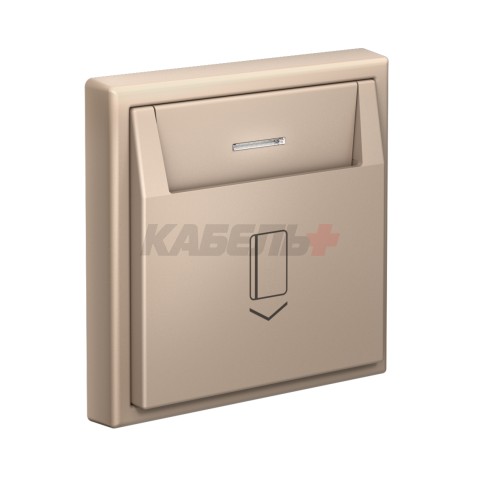 ARTGALLERY ВЫКЛЮЧАТЕЛЬ карточный 10А, без задержки времени, быстр.клемм., ПЕСОЧНЫЙ