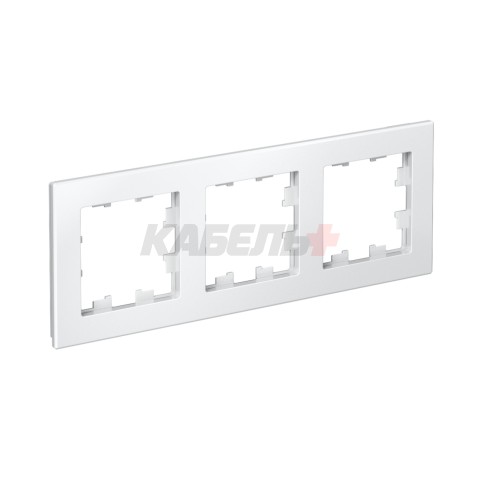 ATLASDESIGN 3-постовая РАМКА, универсальная, БЕЛЫЙ