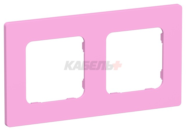 FLITE Рамка 2-местная РУ-2-К-ФлПр пурпурный IEK
