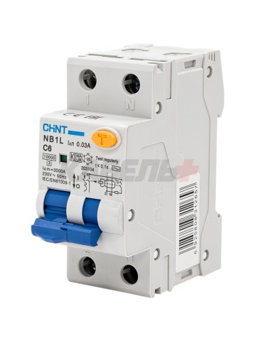 Дифавтомат NB1L 1P+N С6 30mA тип AС 10kA (36mm) (R)