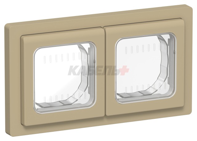 FLITE Рамка 2-местная IP55 Рпро-2-55-ФлХ хаки IEK