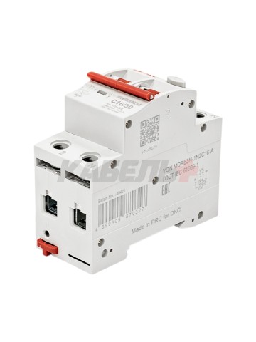Дифавтомат YON max типа MDR, 1P+N, 30mA, 16A, хар-ка C, 6kA, тип А DKC