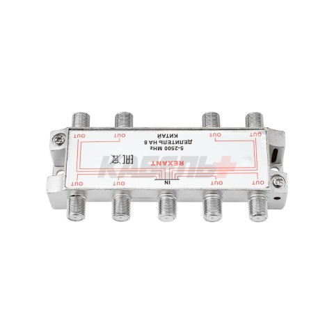 Делитель ТВх8 под F-разъем, 5-2500МГц СПУТНИК REXANT