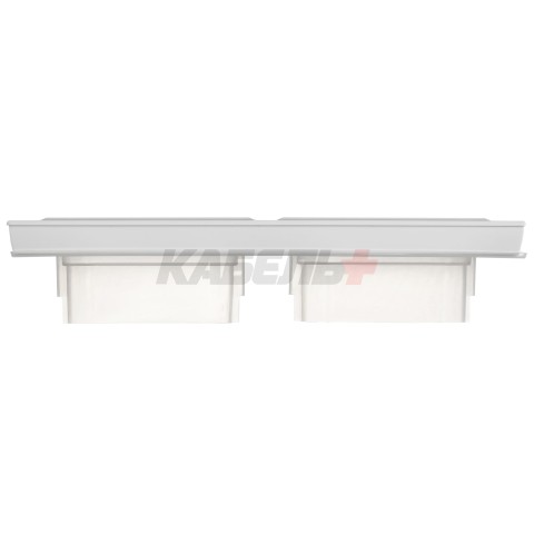 BRITE Рамка 2-местная IP44 РУ-2-БрАБ-44 арктический белый IEK