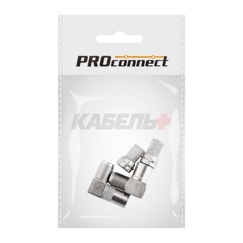 Переходник угловой гнездо F – гнездо TV PROconnect