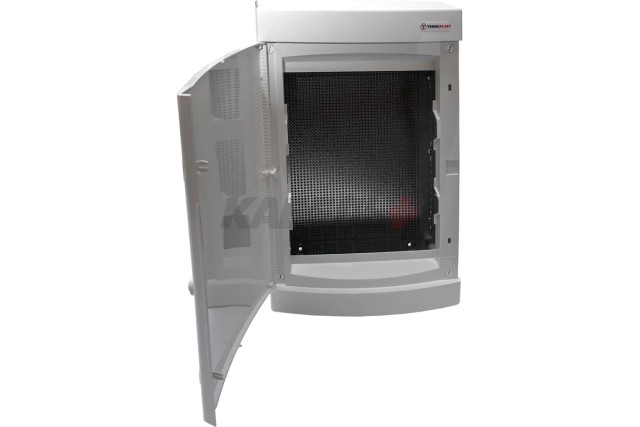 N48CW IT, Щит навесной мультимедийный, 4 ряда, белая дверца, IP40